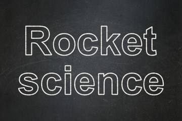 Science concept: Rocket Science on chalkboard background