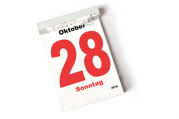 28. Oktober 2018