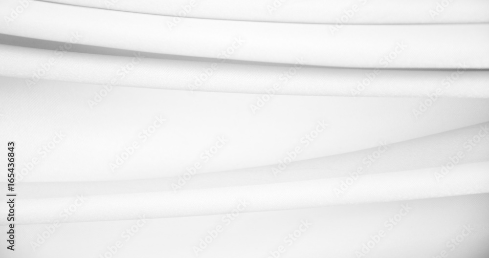 Poster white cloth background abstract with soft waves.