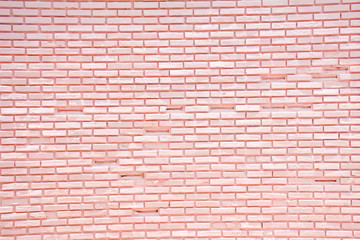 Fototapeta na wymiar Brick wall pink background