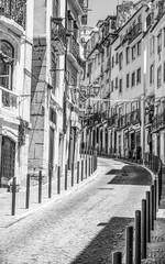 On the beautiful hill of Alfama in Lisbon - LISBON / PORTUGAL - JUNE 17, 2017