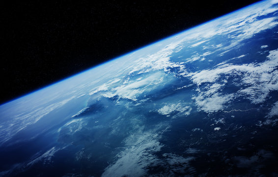 Fototapeta Planet Earth in space 3D rendering elements of this image furnished by NASA