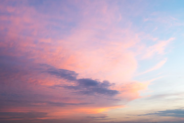 Naklejka na ściany i meble sunset sky clouds