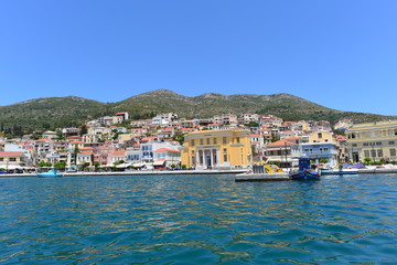 Fototapeta na wymiar Samos Stadt auf der Insel Samos