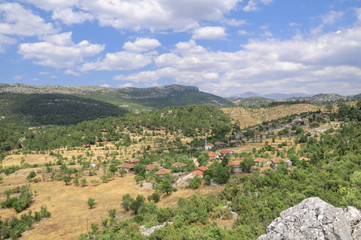 Fototapeta na wymiar Mountain villages, antalya