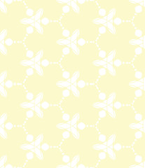 Seamless Floral Geometric Repeating Illustration Vector