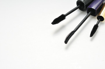 Cosmetics on a white background