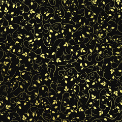 Decorative seamless ornamental pattern. Luxury floral background.