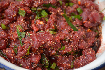 Spicy Raw Beef Salad
