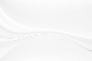 White cloth background abstract with soft waves.