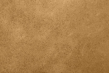 Brown background texture of plaster wall, top view, copy space - 165442477