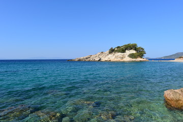 Fototapeta na wymiar Kokkari auf Insel Samos in der Ostägäis - Griechenland 