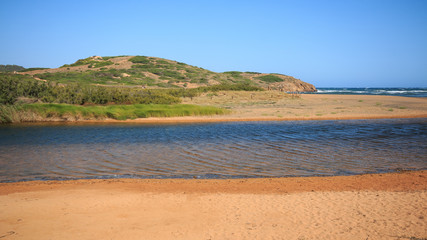 foce presso Cala Pregonda - isola di Minorca (Baleari)