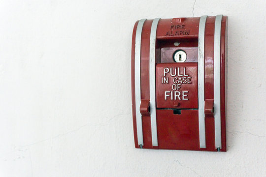 fire alarm on the wall 