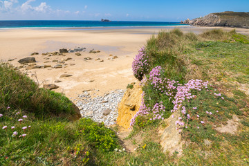 Traveling around Britanny, Beach Anse du Pen Hat, Crozon Peninsula, Britanny, France, Europe