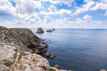 Panorama Pointe du Pen-Hir, Camaret-sur-Mer, Crozon Peninsula, Britanny, France, Europe