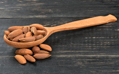 Uzbek almond in spoon
