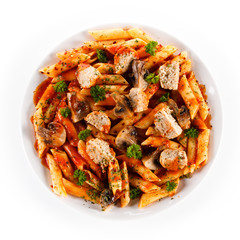 Pasta with meatballs