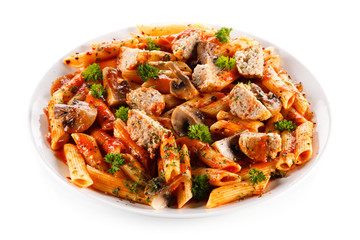 Pasta with meatballs