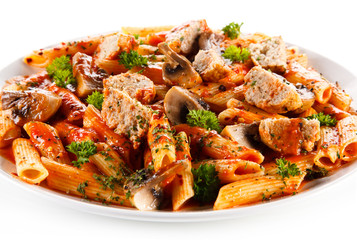Pasta with meatballs