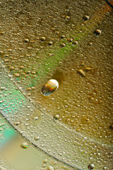 Colorful, rainbow, abstract background. Water drops. Condensate. Texture of glass. Parallel lines. Wallpaper.