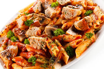 Pasta with meatballs
