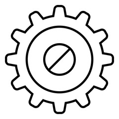 Vector Single Icon - Mechanical Gear.