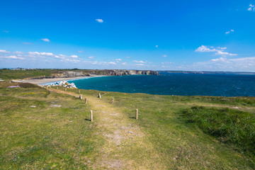 Panorama Pointe du Pen-Hir, Camaret-sur-Mer, Crozon Peninsula, Britanny, France, Europe