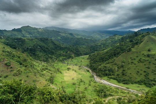 Landschaft nahe Salente, Zona Cafetera, Kolumbien