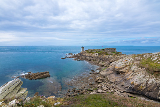 Kermorvan Lighthouse (Pointe de Kermorvan), Le Conquet, Britanny, France, Europe