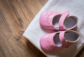 baby pink shoes