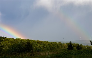 Fototapeta na wymiar Double Rainbow 