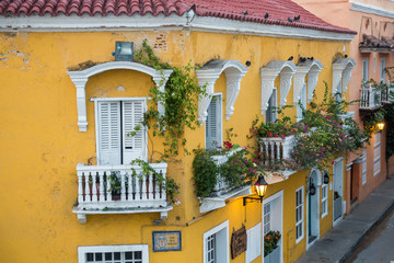 Naklejka premium Altstadt von Cartagena de Indias, Kolumbien