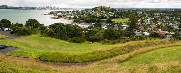 Auckland Panorama from the hill. New Zealand