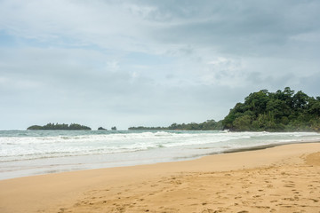 Fototapeta na wymiar Red Frog Beach in Bocas del Toro, Panama
