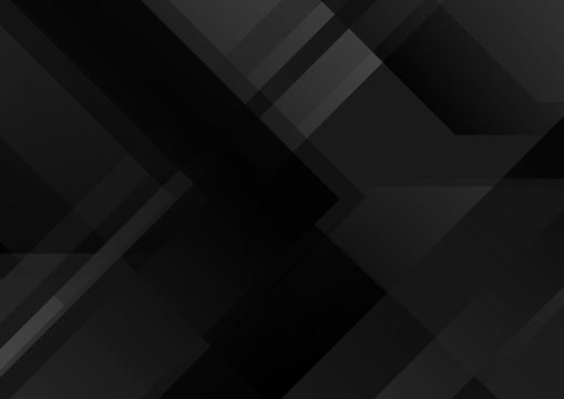 Abstract black tech geometric background © saicle