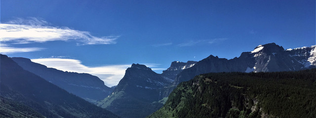Fototapeta na wymiar Glacier NP Panorama