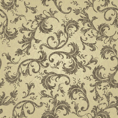 Seamless floral pattern for printing on fabric or paper. Hand drawn background.