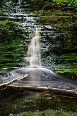 Fototapeta na wymiar Waterfall Naturreservat Halle-Hunneberg 