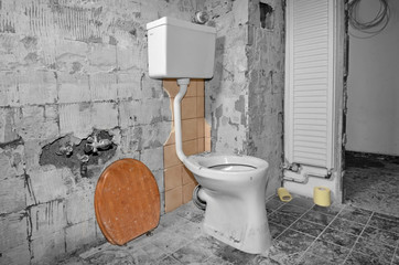 WC sanierung, neues WC