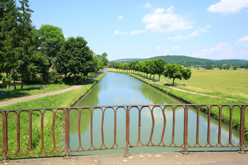 Historic Canal de Bourgogne in Burgundy, France