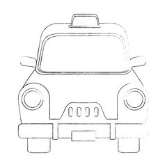 Taxi antique vehicle icon vector illustration graphic design