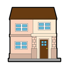 house real estate icon vector illustration graphic design