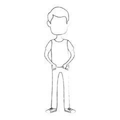 Man cartoon profile
