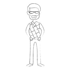 Man cartoon profile