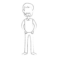 Man cartoon profile