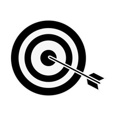 Dartboard with arrow