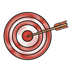 Dartboard with arrow