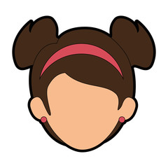 Obraz premium Woman cartoon faceless