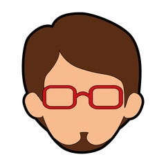 Man cartoon faceless